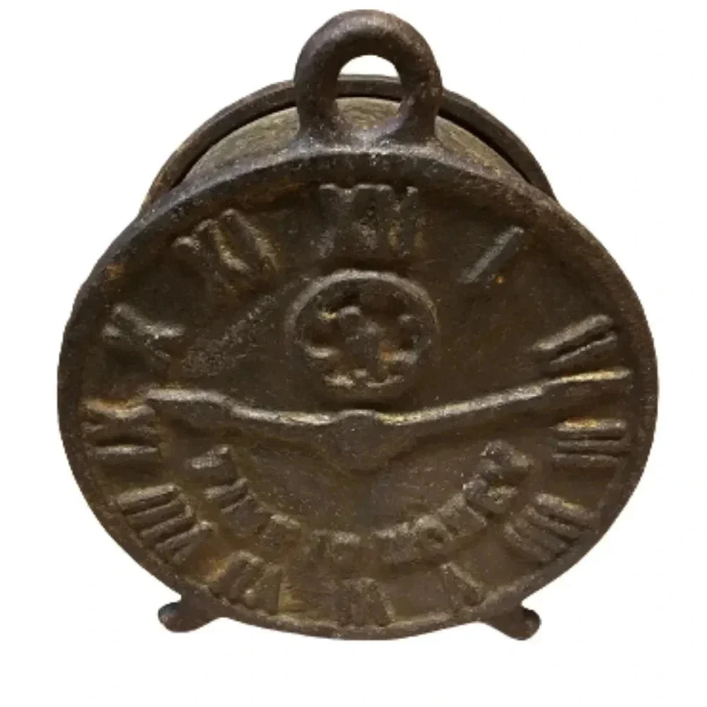 Vintage "Time Is Money" Cast Iron Bank
